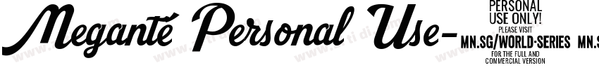 Meganté Personal Use字体转换
